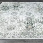 Турецкий ковёр из эвкалиптовый шёлк и акрила — VERANO — 9354L-GREEN-CREAM