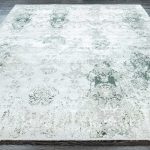 Турецкий ковёр из эвкалиптовый шёлк и акрила — VERANO — 9354L-GREEN-CREAM