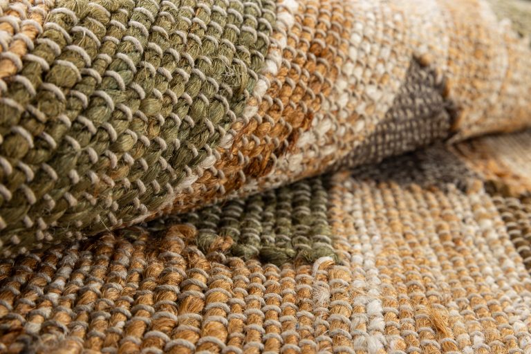 Индийский ковёр из джута — JUTE — 1563-LT.BRN-N.WHITE-G.RUST