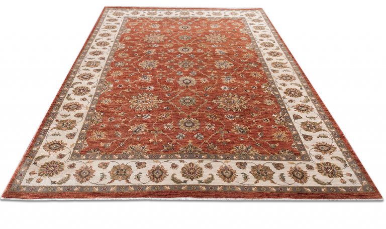 Индийский ковёр из шерсти — HIGHT TWIST — KHT100-RUS-CRE