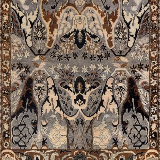 Индийский ковёр из шерсти - ZIEGLER VINTAGE - ZIEV_R_AC228-GREY-BRN(237x294) - 237 x 294