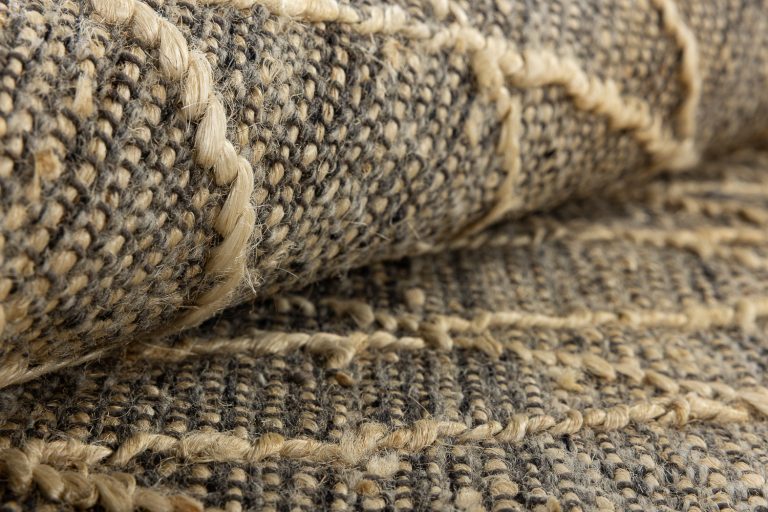 Индийский ковёр из джута и шерсти — JUTE — 1405-CREAM