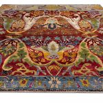 Индийский ковёр из шерсти — ZIEGLER VINTAGE — AC228-RED-BLU