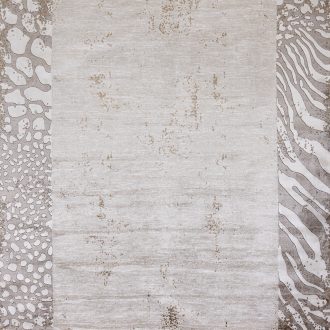 Турецкий ковёр из бамбуковый шёлк и акрила - MOCCA BAUNTY - MOBA_M_J1075A-WHT-BRN - 150 x 230