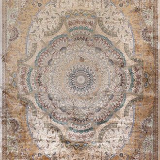 Турецкий ковёр из шёлка и модал - QUM-L - QUML_M_2063F-CRE-YEL - 240 x 340