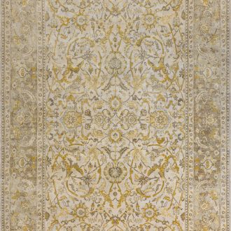 Индийский ковёр из шёлка и шерсти - POLONAISE - PLN_R_S313-IVORY-CAMEL - 307 x 429