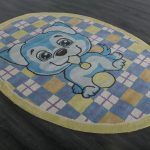 Индийский ковёр из хлопка — HAPPY DAY — HX5-0L-BLU-GRN(Oval)