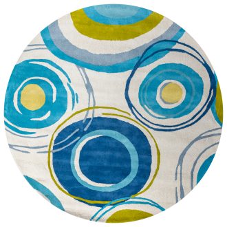 Индийский ковёр из хлопка - HAPPY DAY - HAP_RN_3BO-7L-AQU(Round) - 200 x 200