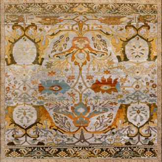 Индийский ковёр из шерсти и хлопка - ZIEGLER VINTAGE - ZIEV_R_CAD7-GREY-MIX(275x280) - 275 x 280