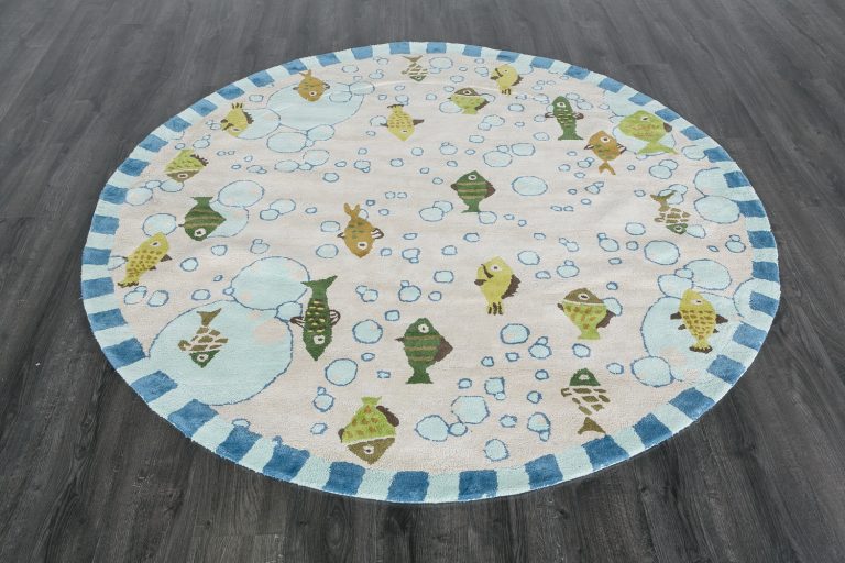 Индийский ковёр из хлопка — HAPPY DAY — GPD-GC-MLT-BRI(Round)
