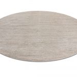 Индийский ковёр из шёлка и хлопка — BLANC DE BLANCS — KE2421-IVORY-BEIGE(Round)
