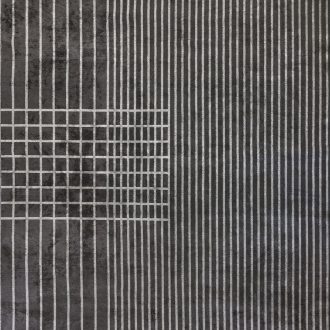 Турецкий ковёр из хлопка и вискозы и акрила - CORAL - CORL_M_3250-PLAID CHARCOAL - GREY - 200 x 300