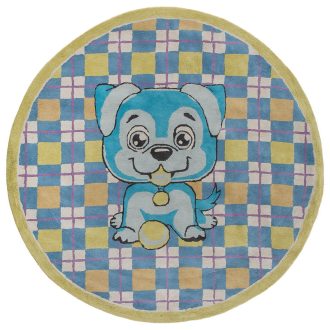 Индийский ковёр из хлопка - HAPPY DAY - HAP_RN_HX5-0L-BLU-GRN(Round) - 200 x 200