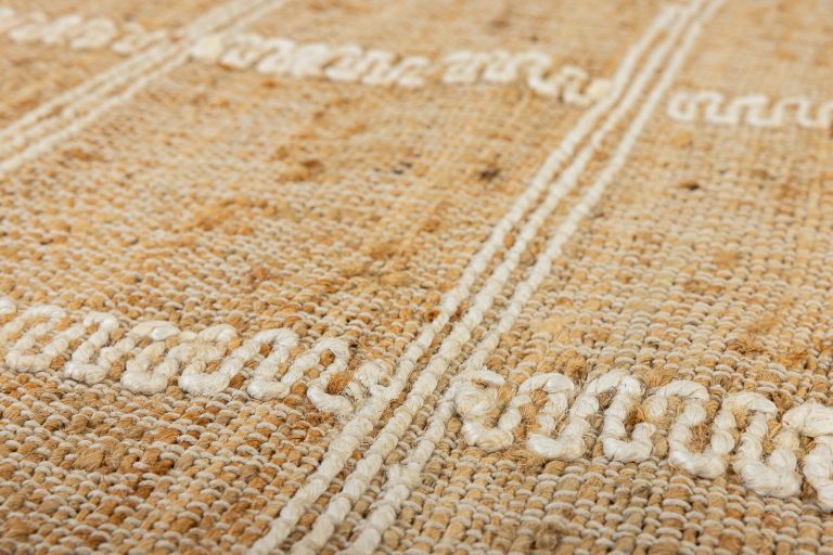 Индийский ковёр из джута — JUTE — ZA424-WHITE-NATURAL
