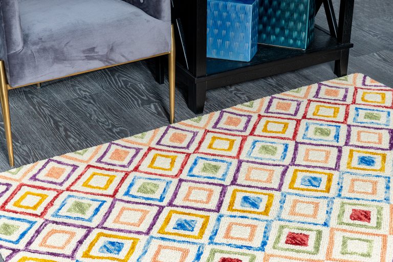 Индийский ковёр из шерсти — VIBRANT — VIB01-IVORY