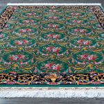 Иранский ковёр из шёлка и модал — MASTERPIECE QUM — 043-21-PROVENCE-GREEN