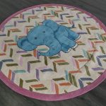 Индийский ковёр из хлопка — HAPPY DAY — GPQ-0E-MLT(Round)