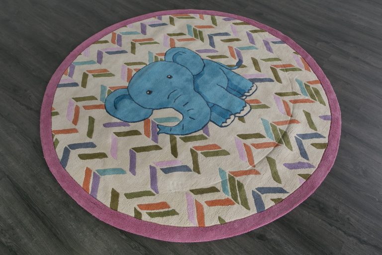Индийский ковёр из хлопка — HAPPY DAY — GPQ-0E-MLT(Round)