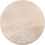 Индийский ковёр из шерсти и арт-шёлка - LINES - LNS_R_LINES-01-02-BGE(Round) - 288 x 288