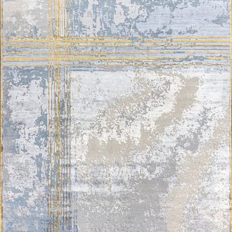 Индийский ковёр из шерсти и арт-шёлка - SAN FRANCISCO - SFRN_R_GOLD-LINES-2-MLT - 251 x 346