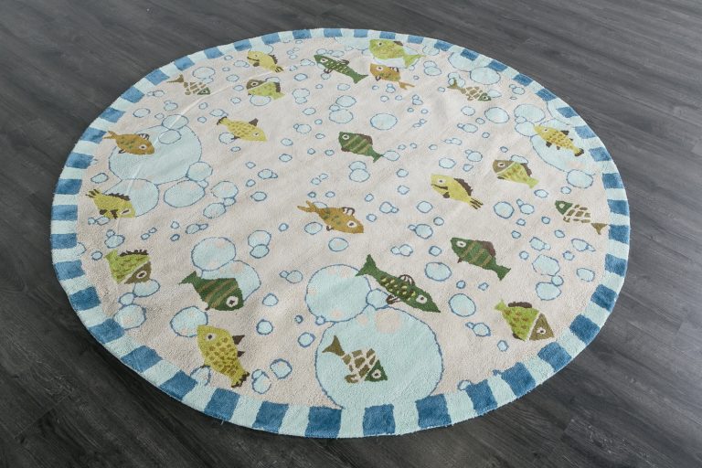 Индийский ковёр из хлопка — HAPPY DAY — GPD-GC-MLT-BRI(Round)
