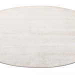 Индийский ковёр из арт-шёлка и хлопка — CROSS SPECIAL — G099-WHT(Round)
