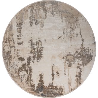 Турецкий ковёр из эвкалиптовый шёлк и акрила - CHERUTTI - CHERU_M_1935-BGE(Round) - 350 x 350