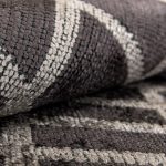 Турецкий ковёр из хлопка и вискозы и акрила — CORAL — 3250-PLAID CHARCOAL — GREY
