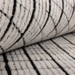 Индийский ковёр из эвкалиптовый шёлк и хлопка — DOVE MODERN — SR53-IV.BLK