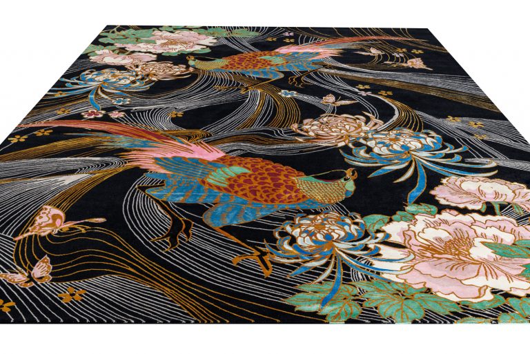 Непальский ковёр из шерсти и шёлка — CHINESE ART DECO — CA-2