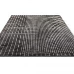 Турецкий ковёр из хлопка и вискозы и акрила — CORAL — 3250-PLAID CHARCOAL — GREY