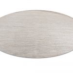 Индийский ковёр из шёлка и хлопка — BLANC DE BLANCS — KE2421-IVORY-BEIGE(Round)