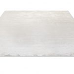 Индийский ковёр из шёлка и хлопка — BLANC DE BLANCS — PLAIN-GREY