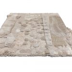 Индийский ковёр из шерсти и бамбуковый шёлк и хлопка — IRREGULAR — ESRM5245-D.IVORY-WHITE