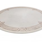 Индийский ковёр из шерсти и арт-шёлка — RUSSEL SQUARE — BRAID-COL-3(Round)