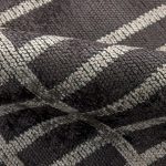 Турецкий ковёр из хлопка и вискозы и акрила — CORAL — 3250-PLAID CHARCOAL — GREY
