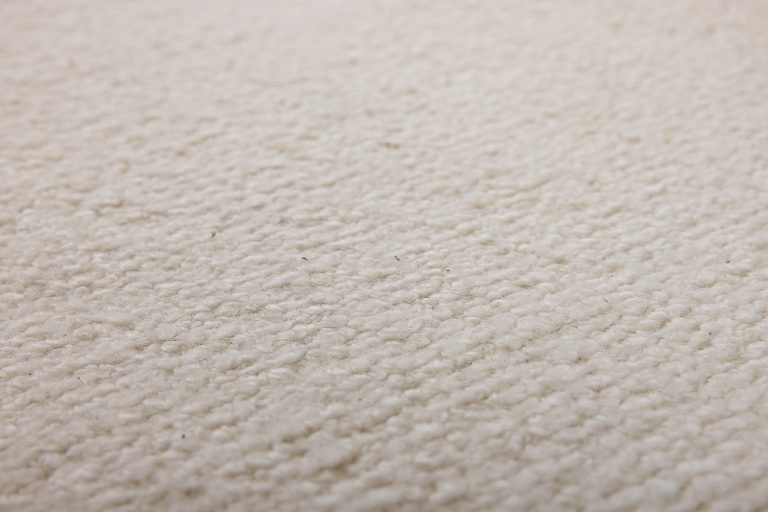 Индийский ковёр из шерсти и хлопка — BLANC DE BLANCS — PLAIN(AM)-WHITE