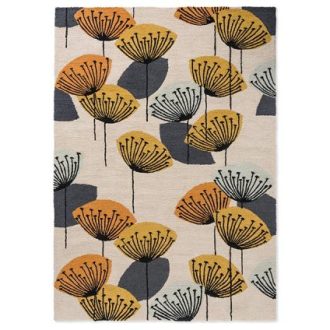 Ковёр Dandelion Clocks ochre silver - 445803 - Sanderson - 140x200