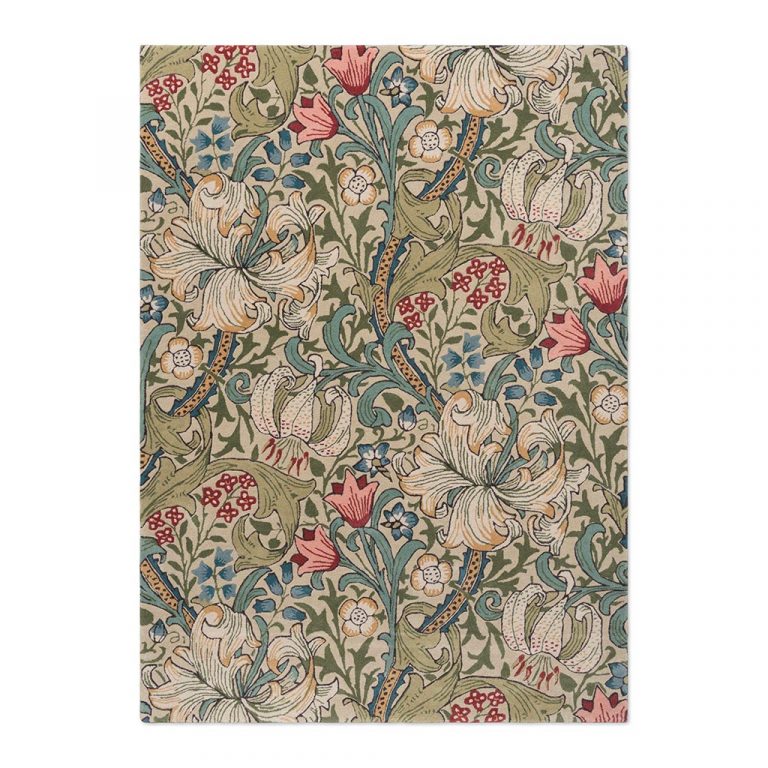 Ковёр Morris & Co — Golden Lily Green Red — 130107