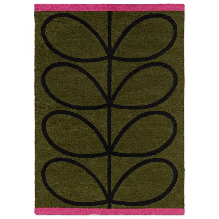 Ковёр Orla Kiely — Linear Stem olive — 464407