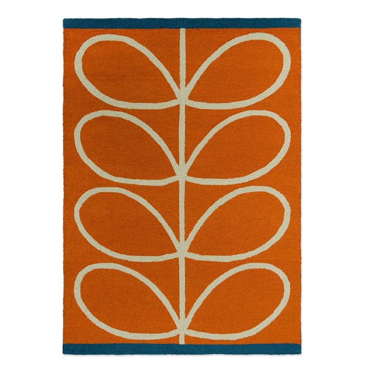 Ковёр Orla Kiely — Linear Stem orange — 464403