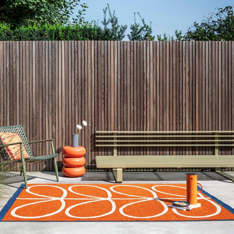 Ковёр Orla Kiely — Linear Stem orange — 464403