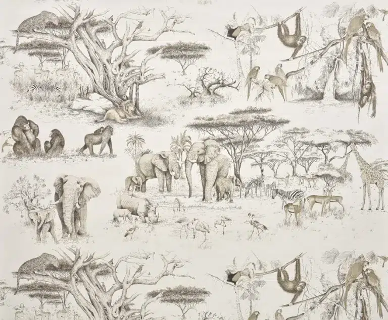 Обои Pierre Frey — Masai mara — Oasis FP433002 (коллекция Les Dessins 2)