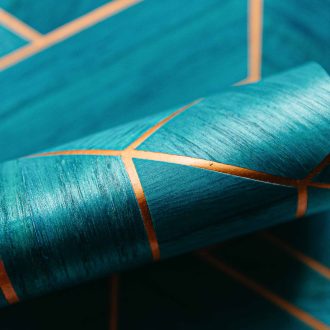 Обои Coordonne - Hexagon Aqua A00448 (коллекция Woodcraft)