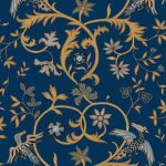 Обои Coordonne - Antwerp Damask Sapphire D00142 (коллекция Damaskus)