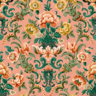 Обои Coordonne - Aranjuez Damask Peach D00130 (коллекция Damaskus)