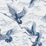 Обои Coordonne - Imperial Ibis Sapphire B00136 (коллекция Forbidden City)