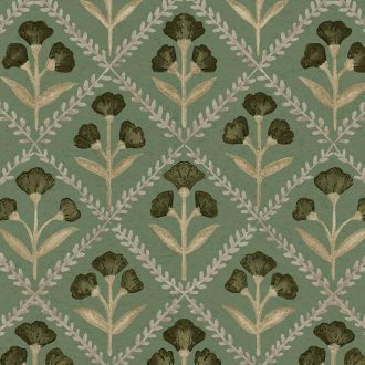 Обои Coordonne - Poppy Emerald B00318 (коллекция Victorian)
