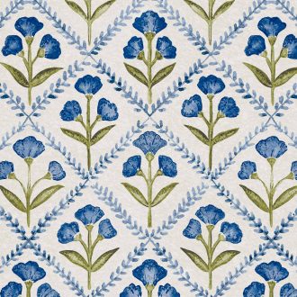 Обои Coordonne - Poppy Blue B00320 (коллекция Victorian)