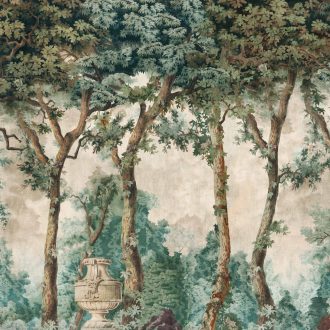 Обои Coordonne - Byron Poem Green B00371 (коллекция Victorian)
